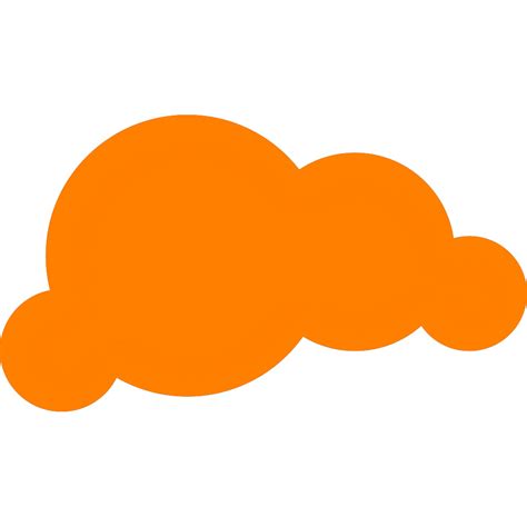 Orange Cloud PNG, SVG Clip art for Web - Download Clip Art, PNG Icon Arts