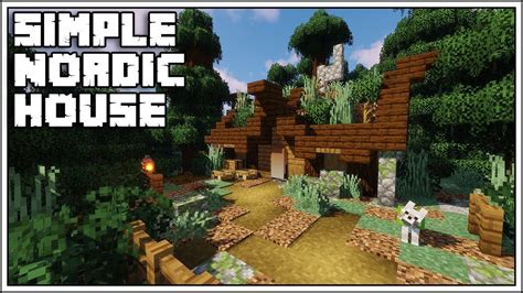 Simple Nordic House Tutorial [Minecraft 1.14] | Nordic house, Minecraft ...