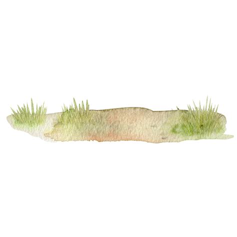 watercolor grass and soil background 21384367 PNG