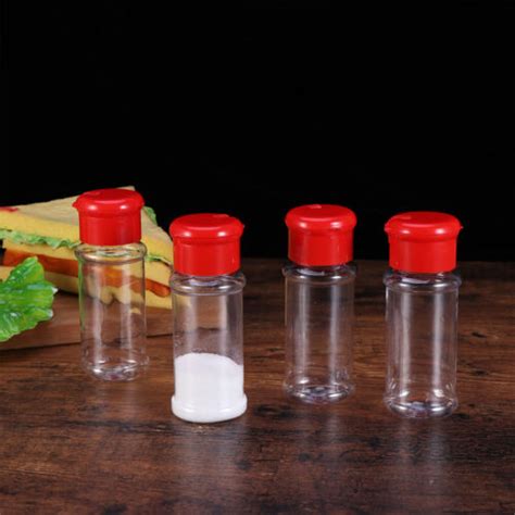 Plastic Spice Bottles Jars Containers Shaker Lid Herb 100ML Bulk Lot Wholesale | eBay