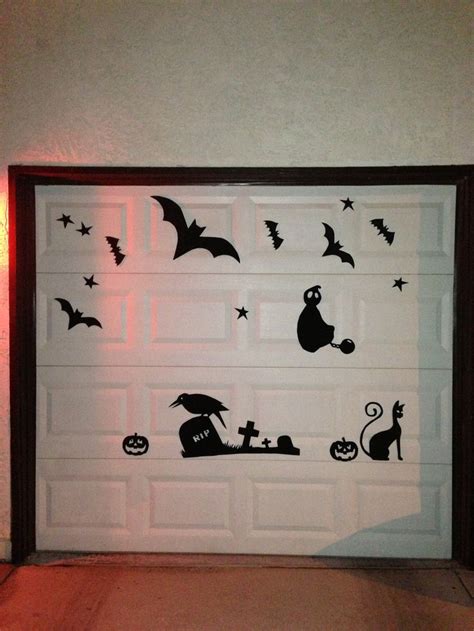 Halloween garage door silhouettes | Halloween silhouettes, Garage door ...