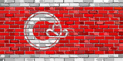 Flag Of Calgary On A Brick Wall Stock Vector - Illustration of ...