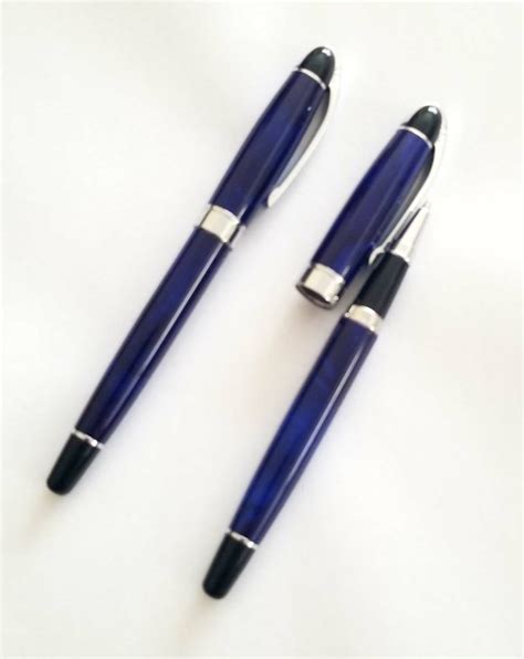 Buy Classy Heavy Weight Blue Marble Metal Cap Pens Cheap | H&J Liquidators and Closeouts, Inc