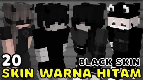 SKIN MINECRAFT WARNA HITAM - BLACK MINECRAFT SKINS (BOY AND GIRL SKIN) - YouTube