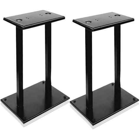 Heavy-Duty Steel Quad Support Bookshelf / Monitor Speaker Stands ...