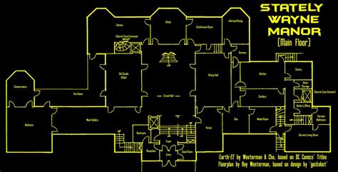 Wayne Manor Floor Plan