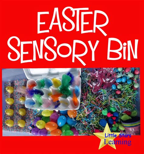 Little Stars Learning: Easter Sensory Bin with Learning Activities