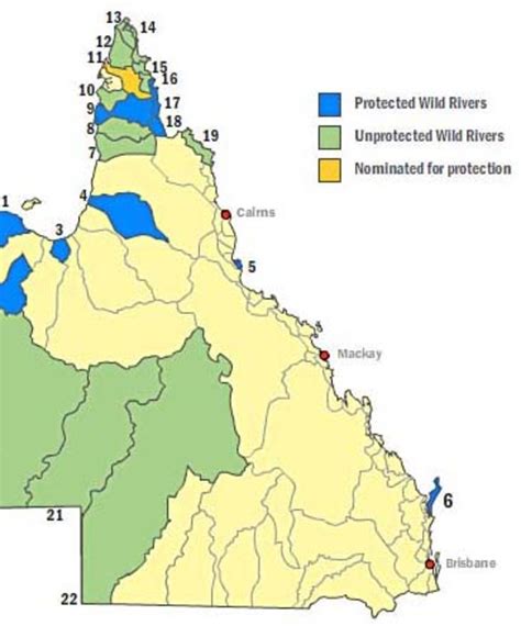 Queensland Rivers Map