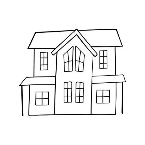 Premium Vector | House in doodle style