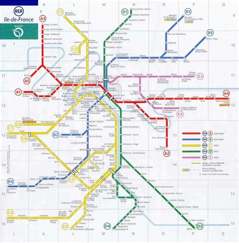 Paris France Train Stations Map | secretmuseum