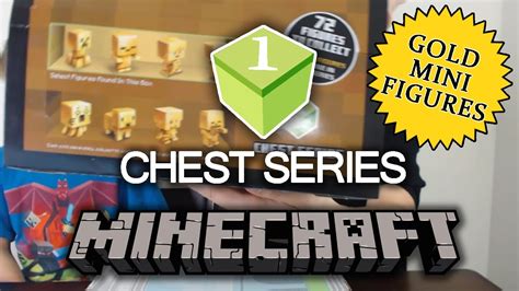 Minecraft Chest Series 1 - Full Case! - Golden mini figures! - YouTube