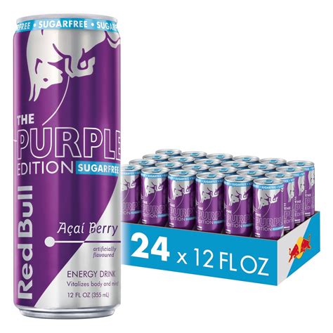 Red Bull Energy Drink, Sugar Free Acai Berry, Sugarfree Purple Edition ...