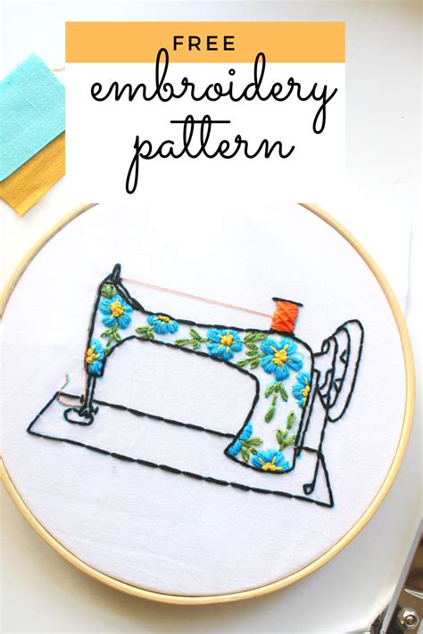 Free Embroidery Pattern With Instructions - Floral Sewing Machine ...