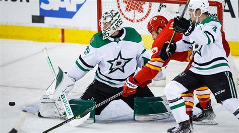 Jake Oettinger makes 29 saves, lift Stars over Flames | Fox News