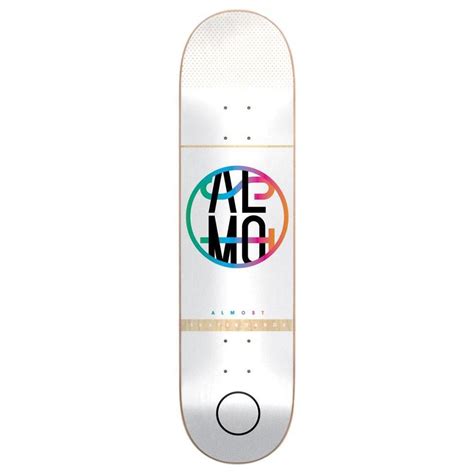 Tabla Skate Almost Color Crash HYB White 7.5 + Lija | Tablas de skate, Tipos de madera, Circulos ...