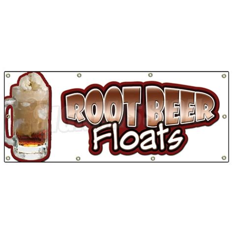 48"x120" ROOT BEER FLOATS BANNER SIGN rootbeer float mug signs cold ...