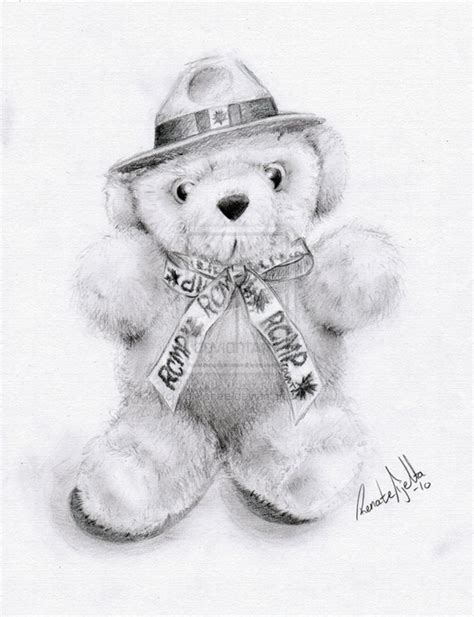 10+ Lovely Teddy Bear Drawings for Inspiration - Hative