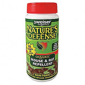 WEISER'S NATURE'S DEFENSE Mouse and Rat Repellent, Granules, 22 oz. - 6TUK7|ND-1012MR - Grainger