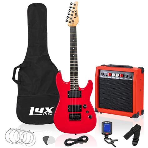 LyxPro Beginner 36” Electric Guitar Youth Package with Small ...