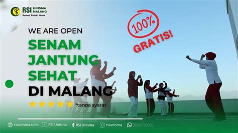 Senam Jantung Sehat di Malang Bersama Ketua YJI Malang Raya