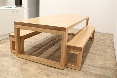 Tasmanian oak dining table and bench - Local made - AUSFURNITURE