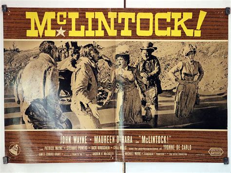 "MCLINTOCK" MOVIE POSTER - "MAC LINTOCK" MOVIE POSTER