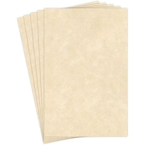 Natural Stationery Parchment Paper | 24 Lb Bond / 60 lb Text / 90 GSM Paper | 50 Sheets Per Pack ...