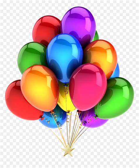 Rainbow Color Balloons, HD Png Download - vhv