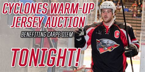 Cyclones Warm-Up Jersey Auction TONIGHT - Cincinnati Cyclones