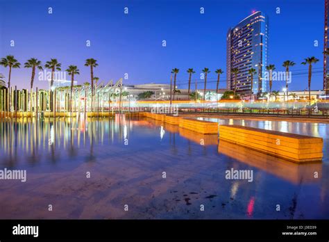 Downtown San Diego at night, cityscape. San Diego, California, USA ...