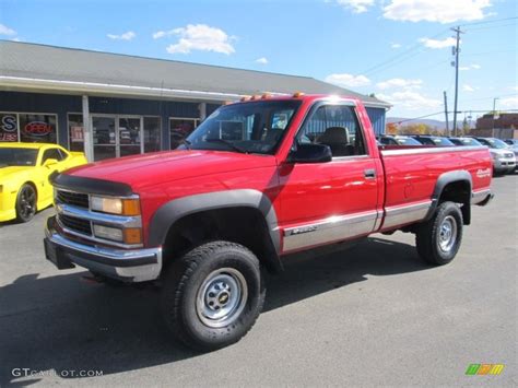 2000 Victory Red Chevrolet Silverado 2500 Regular Cab 4x4 #72470428 | GTCarLot.com - Car Color ...