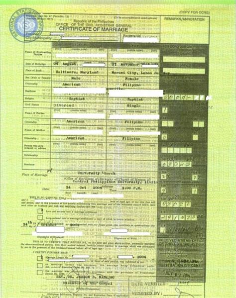 Marriage Certificate - Craig & Ging's Home on the Web