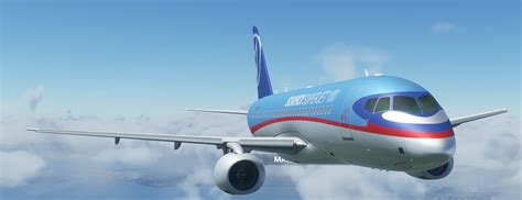 Update! MSFS2020 - Sukhoi Superjet SSJ 100 Freeware Aircraft [Working Cockpit] - V.3.0