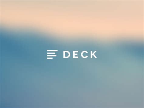 Deck Logo | ? logo, Deck, App logo