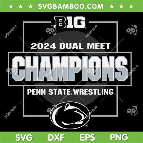 Penn State Wrestling Champions 2024 SVG