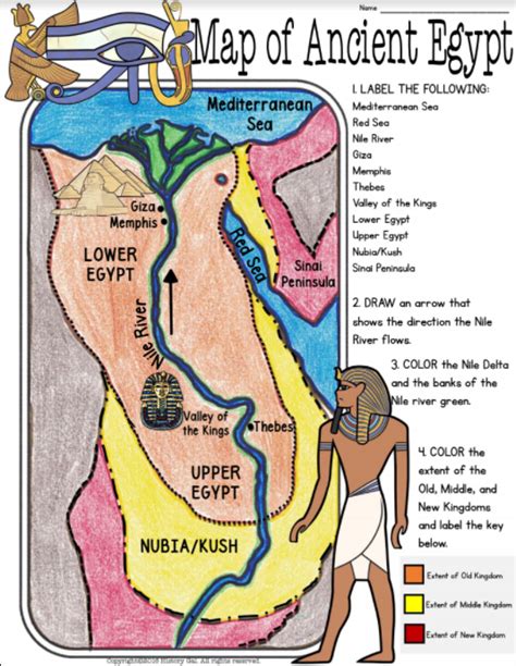 Ancient Egypt Map Diagram | Quizlet