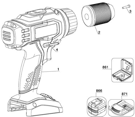 Porter Cable PC1800D 18V Cordless Drill/Driver Parts - Porter Cable ...