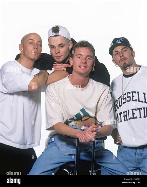 East 17 (l-r): John Hendy, Brian Harvey, Tony Mortimer, Terry Coldwell ...