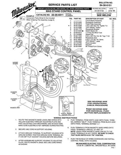 SERVICE PARTS LIST - Milwaukee Electric Tool Corporation