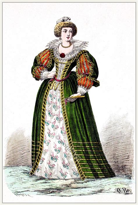 17th century fashion. Noblewoman in 1650. | Costume History