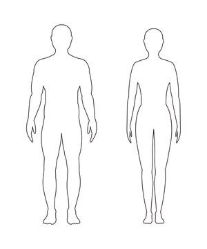 Male Body Outline Free Find download free graphic resources for ...