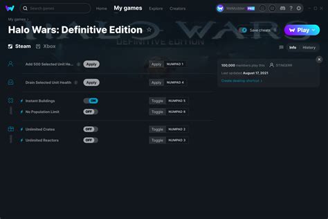 Halo Wars: Definitive Edition Cheats and Trainer for Xbox - Trainers ...