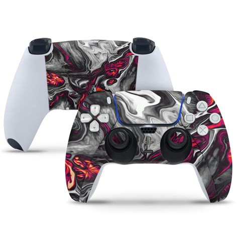 PlayStation 5 Controller Skin - Yellow Pink White Lava Design – SkinsLegend