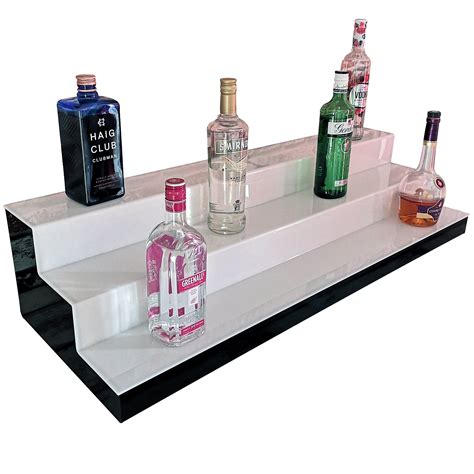 Bar Bottles Display LED Lighted Bar Stand Liquor Bottle Display Shelvi ...