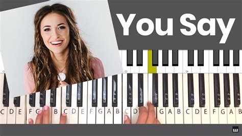 You Say - Piano Tutorial and Chords (Lauren Daigle) - YouTube