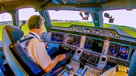 👩🏻‍ ️ Airbus A350-1000 Cockpit Takeoff from the Caribbean | Caribbean ...