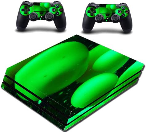 VWAQ PS4 Pro Green Console Skin Playstation 4 Pro Lava Lamp Decal VWAQ-PPGC10 [video game ...