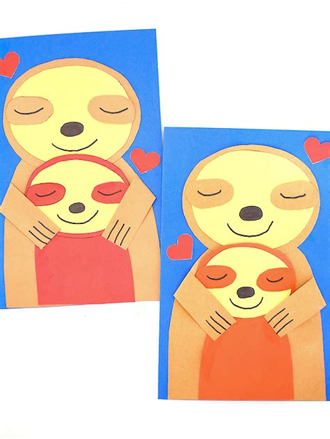 Mother’s Day Sloth Card - Our Kid Things