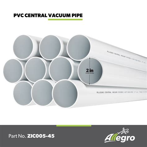 Beam Central Vacuum 2 inch Standard white PVC pipe