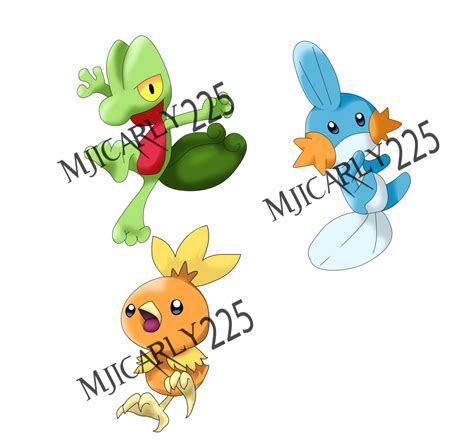 Pokemon Omega Ruby and Alpha Sapphire Starters by Mjicarly225 on DeviantArt